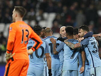 Manchester City hit high notes...